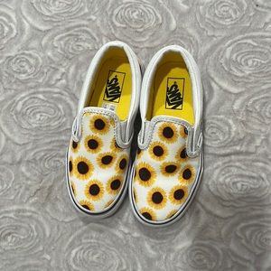 Vans sunflower classic slip on shoe. Like new.